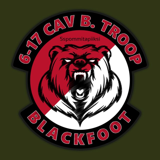 6-17 Cavalry Blackfoot Troop logo design by Colorado Graphic Design