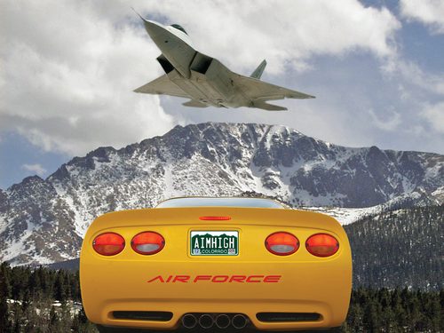 USAF Aim High recruiting wall poster by Colorado Graphic Design