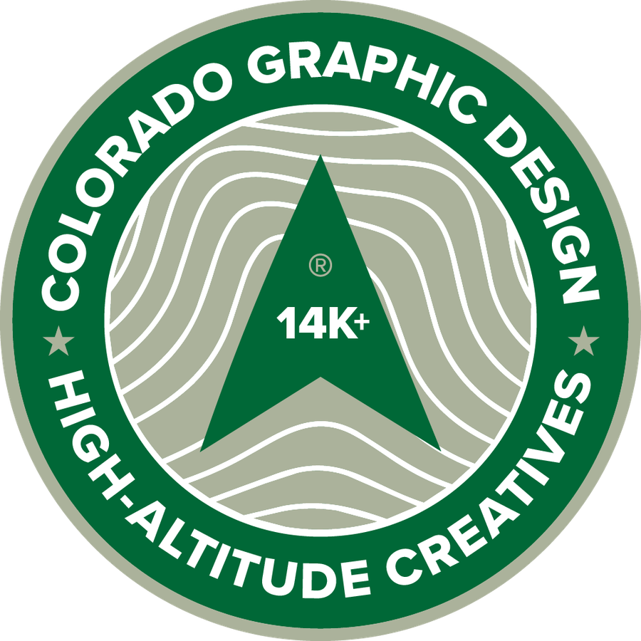 Colorado Graphic Design badge logo — High-Altitude Creatives
