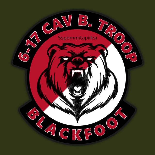 6-17 Cavalry "Blackfoot" Troop — unit patch