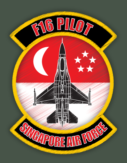 Republic of Singapore Air Force — official F-16 pilot patch